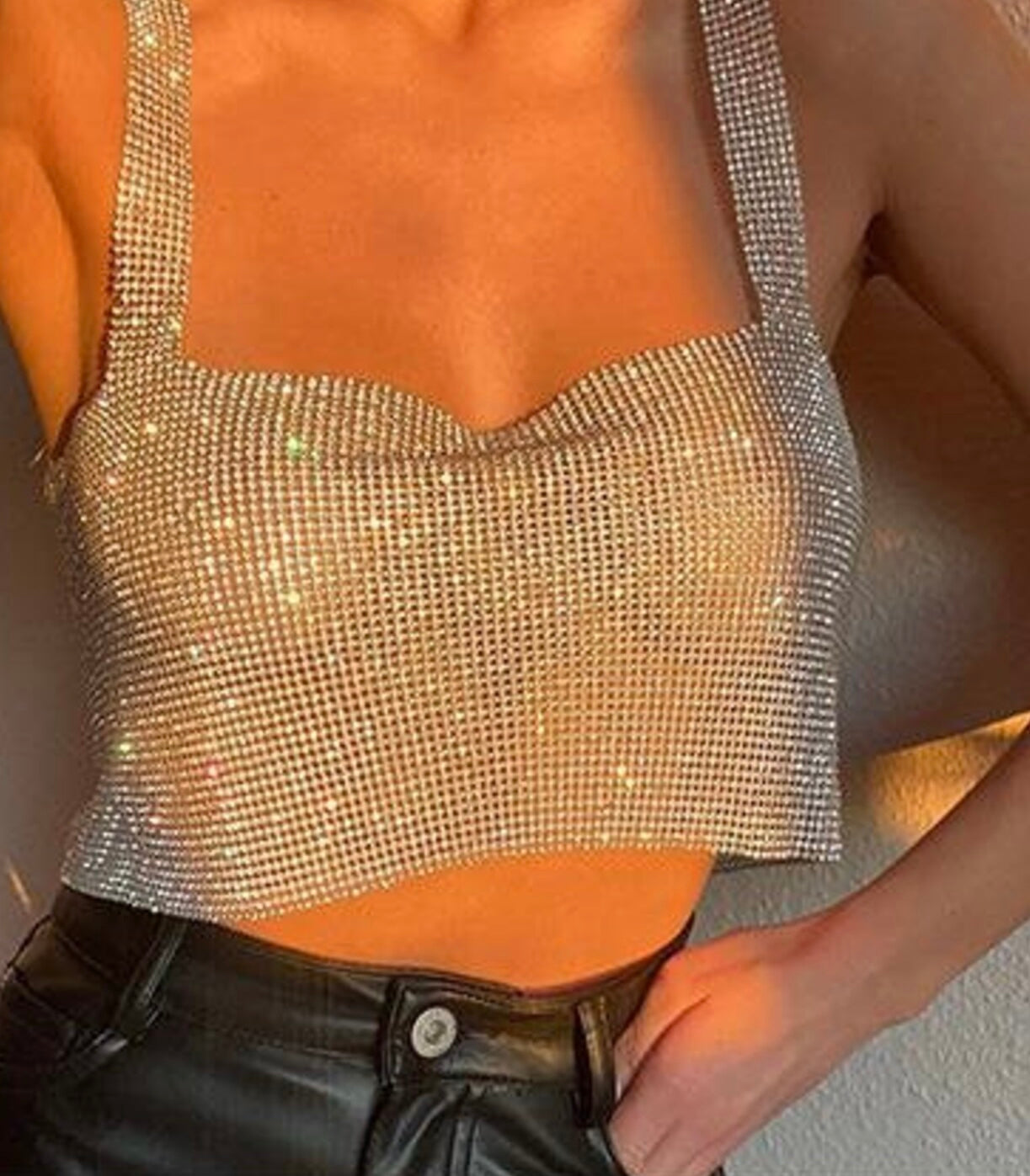 Diamanté Tank Top